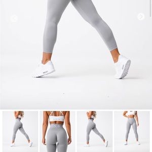 NVGTN medium grey logo leggings